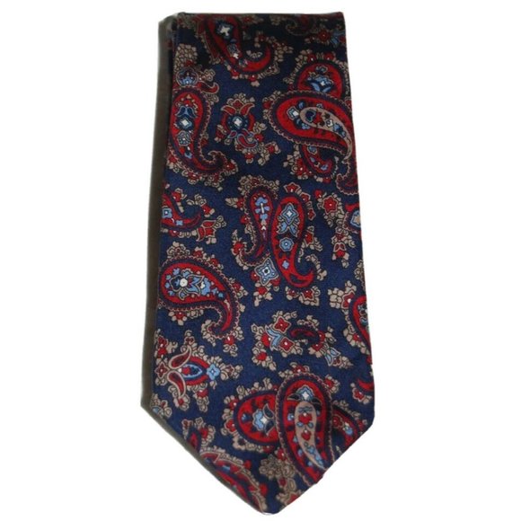 Givenchy Monsieur Paisley Print 100% Imported Silk Men's Vintage Neck Tie VTG - Picture 1 of 1